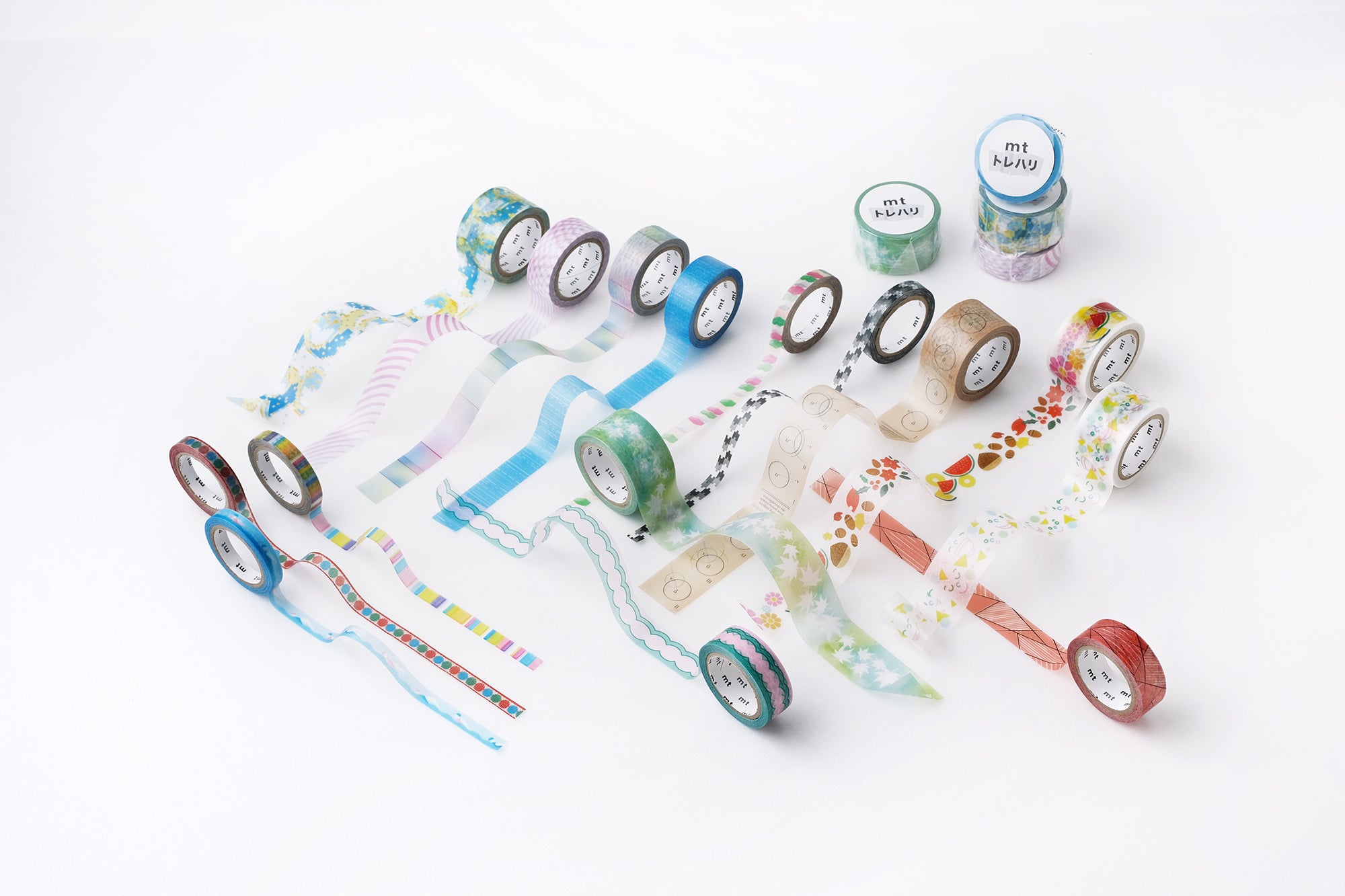Composizione di diversi washi tape colorati