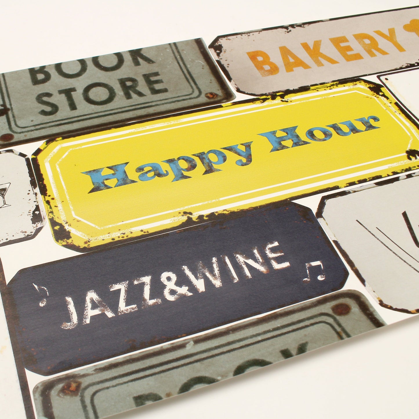 mt remake sheet vintage sign plate