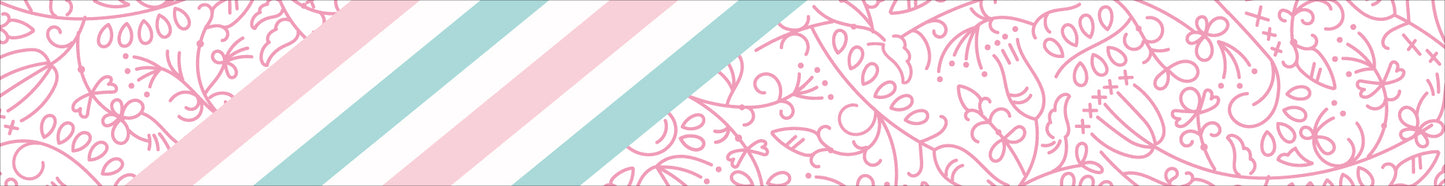 mt ex pink flower stripe