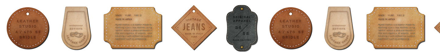 mt ex leather tag